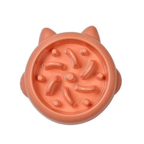 Pet Dog Cat Slow Feeder Bowls Anti Choking Slow Feeder Dish Bowl Home Dog Eating Plate Anti Gulping Bowl Supplies